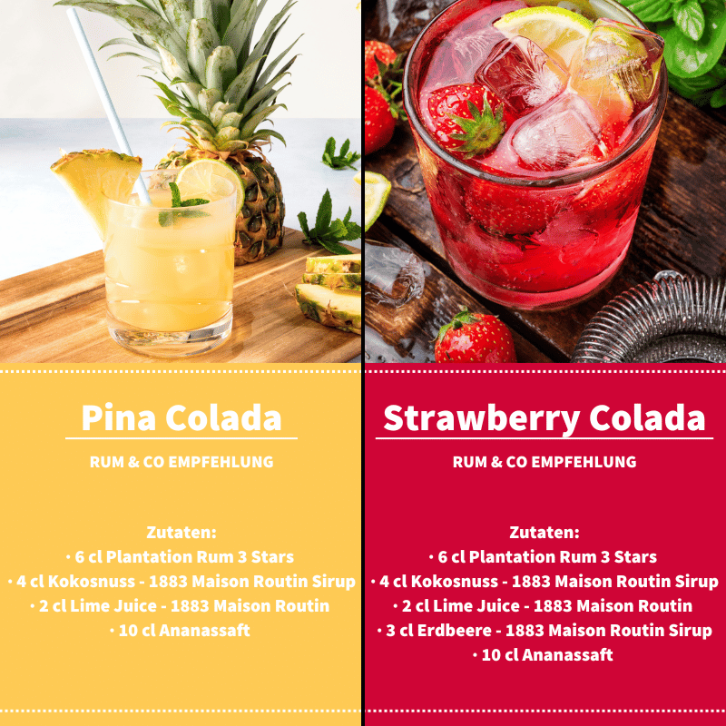 Pina Colada Rezepte - Rezepte für Pinna Colada und Strawberry Colada mit Bildern
