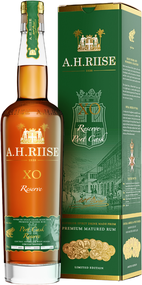 A.H. Riise XO Reserve Port Cask Rum Ltd. Edt. (Rum-Basis) 45% 0,7l