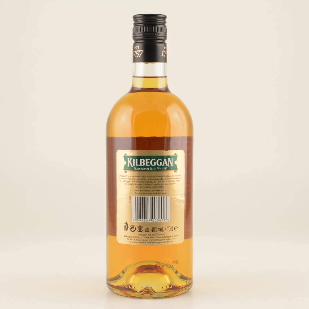 Kilbeggan Irish Whiskey 40% 0,7l