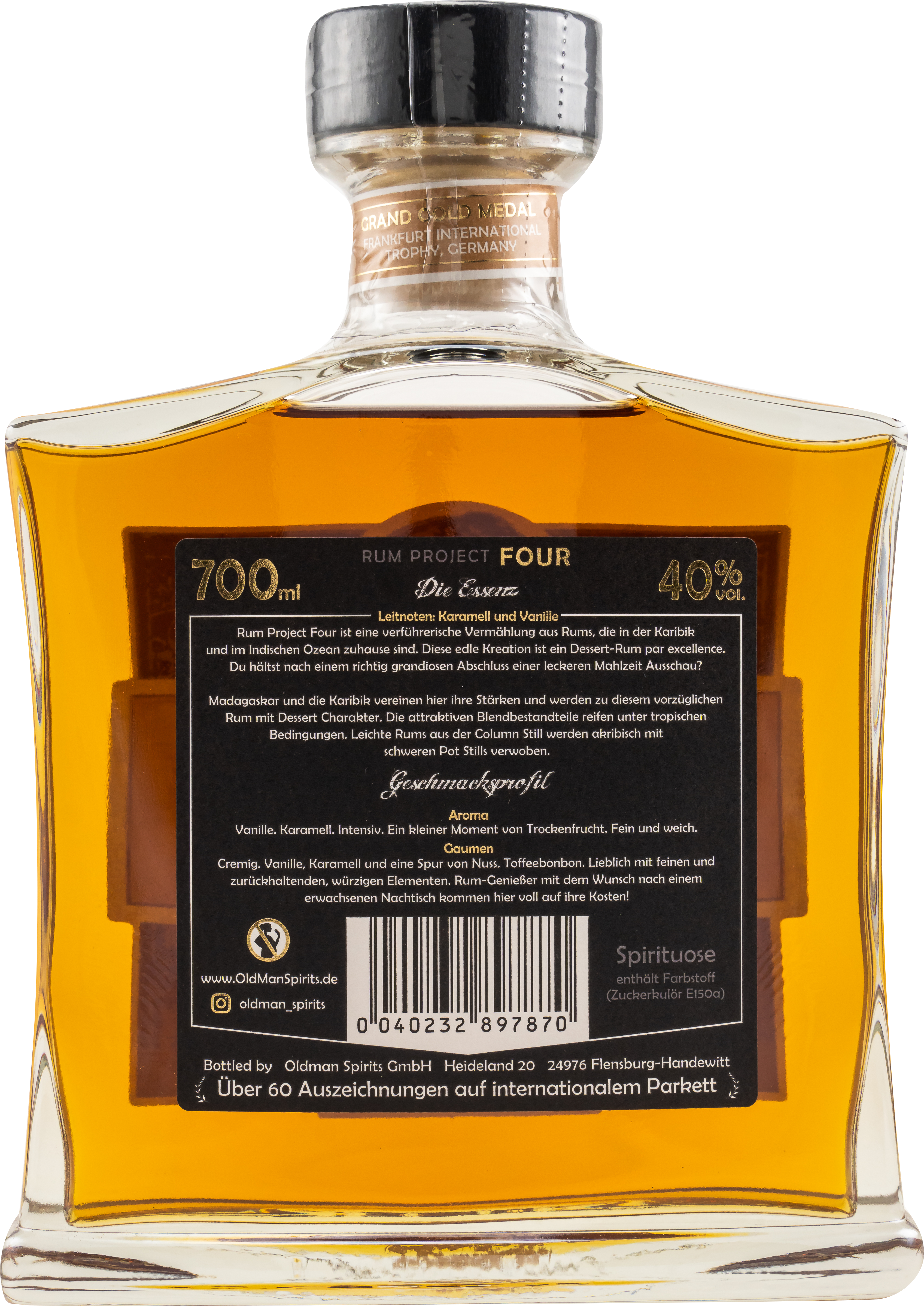 "Rum Project Four" (Vanilla Cane) by Spirits of Old Man 40% 0,7l