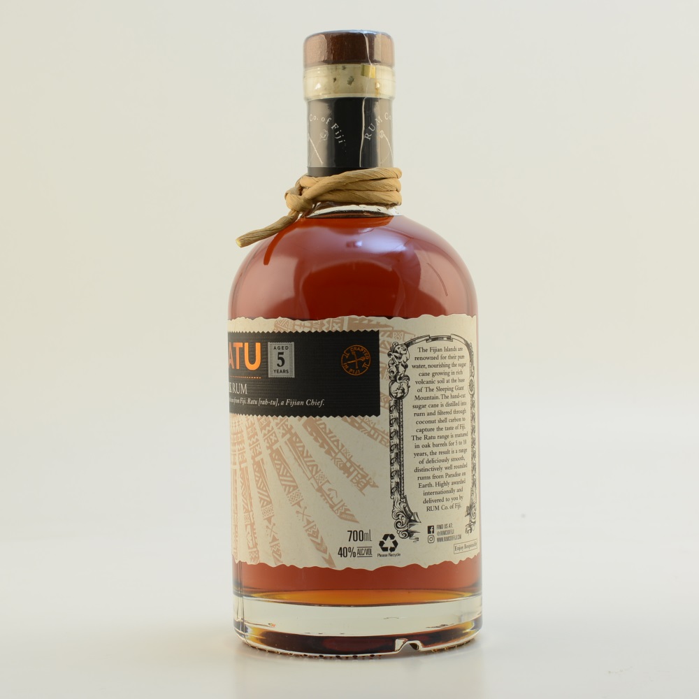 RATU Fijian Premium Dark Rum 5 Jahre 40% 0,7l