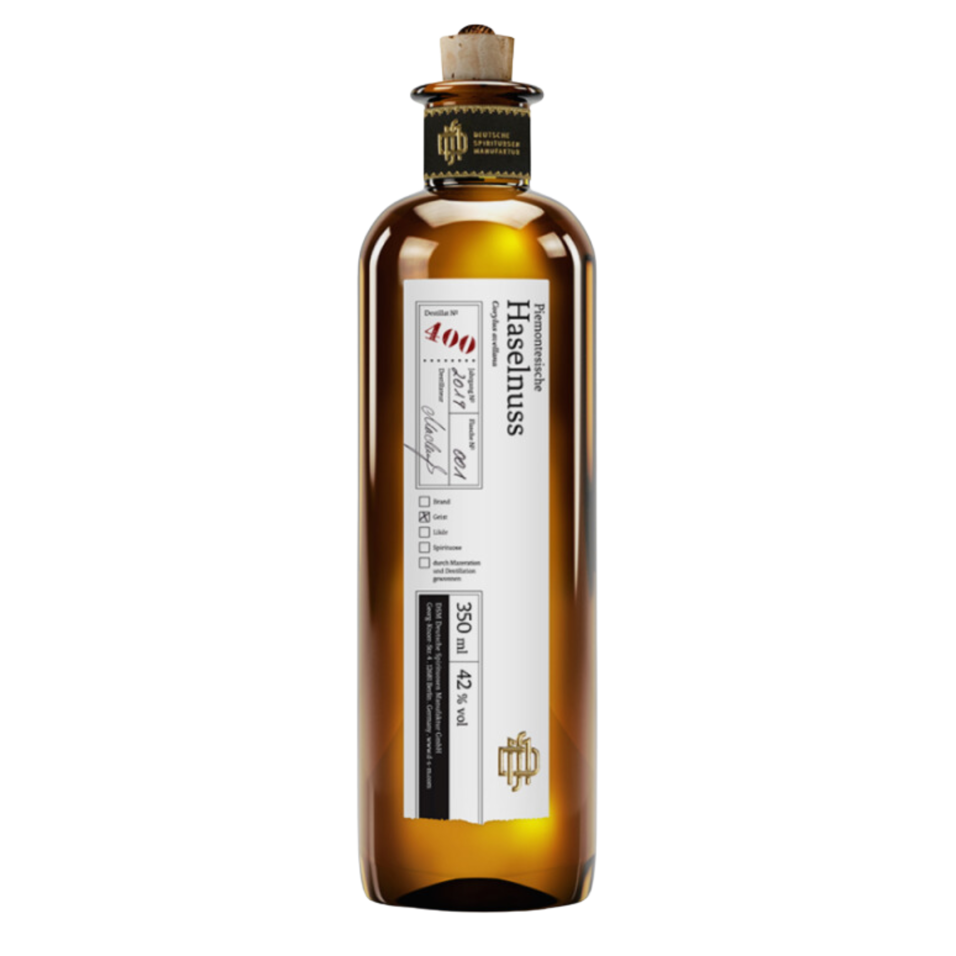 DSM Destillat 400 Piemontesische Haselnuss 42% 0,35l