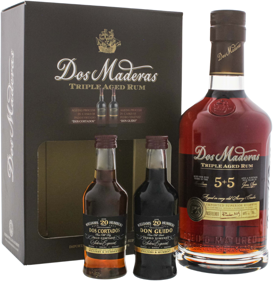 Dos Maderas Rum PX 5+5 Triple Aged Set 0,9l