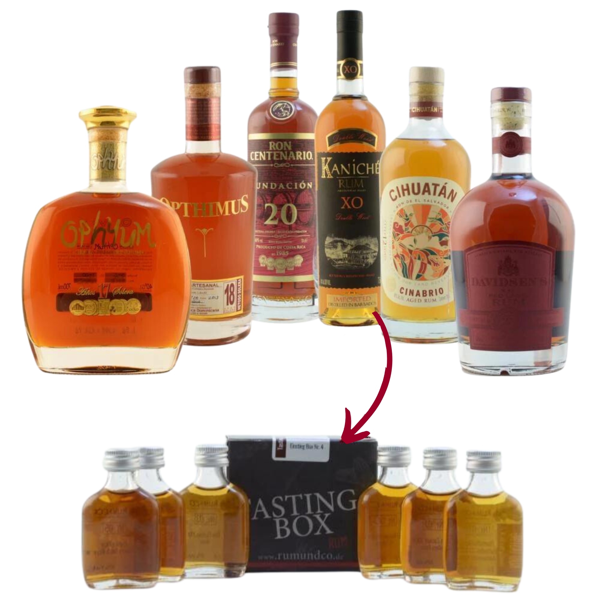 Rum Tasting Set: Einstieg Box Nr. 5 6x0,02l