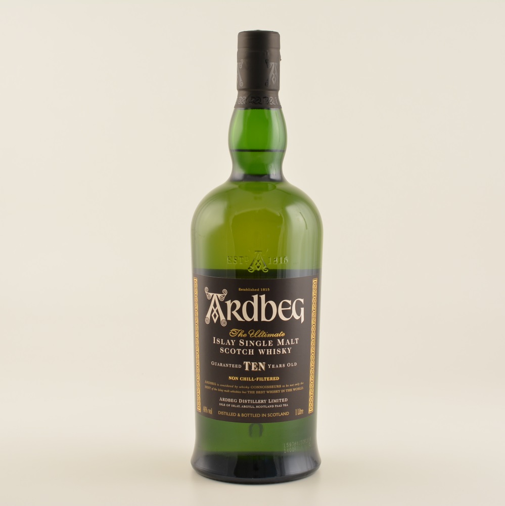 Ardbeg 10 Jahre Islay Whisky 46% 1,0l