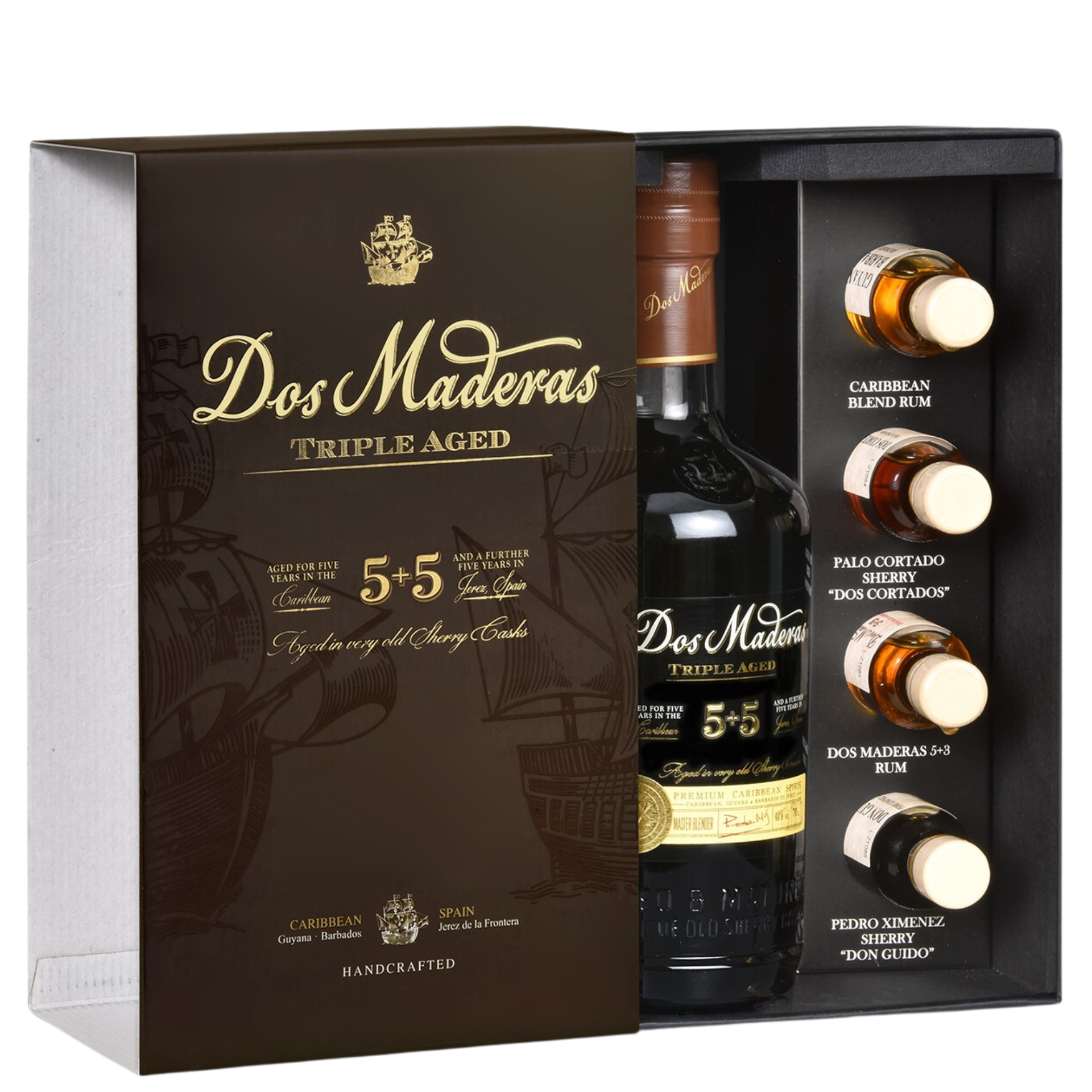 Dos Maderas PX 5+5 Rum Tasting Set 40% 0,7l + 4x2,2cl