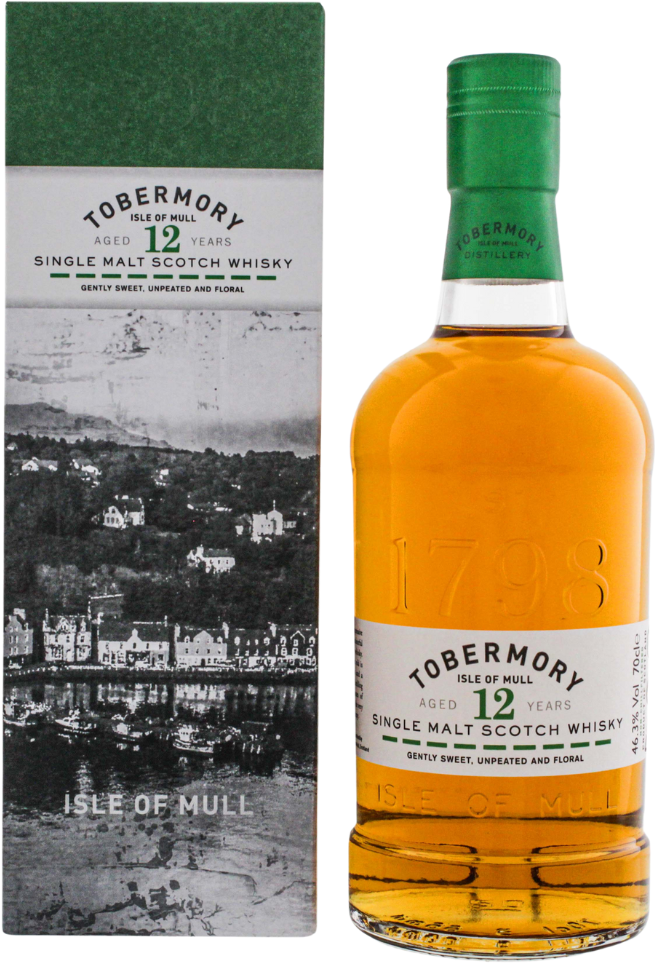 Tobermory 12 Jahre Non Chill Filtered Single Malt Scotch Whisky 46,3% 0,7l