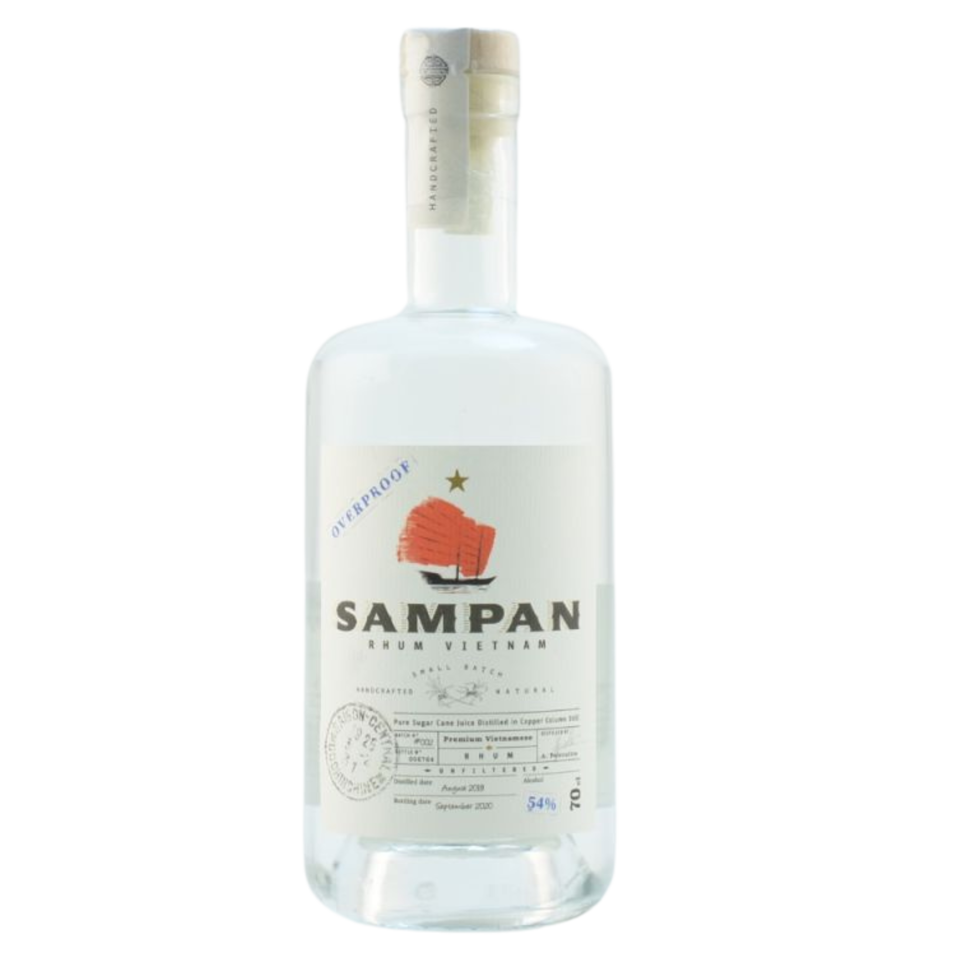 Sampan Classic White Rhum 54% 0,7l