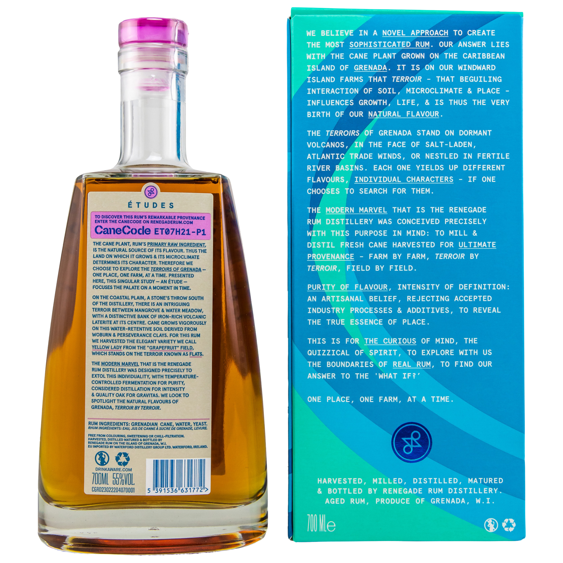 Renegade Etudes Pearls Rum 55% 0,7l