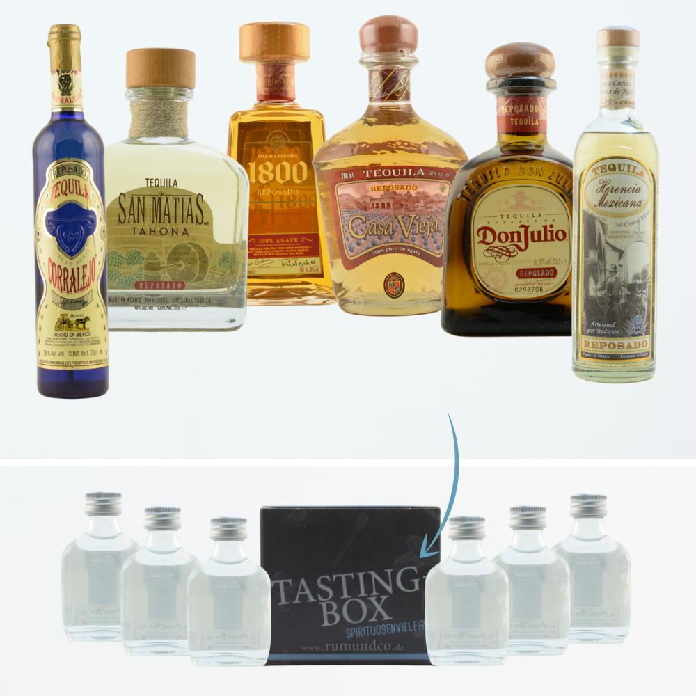 Tequila Tasting Set: Fortschritt Box Nr. 1 6x0,02l