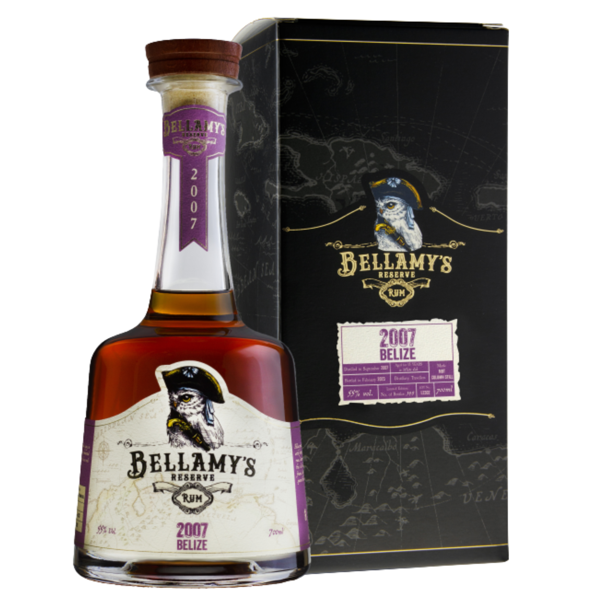 Bellamys Reserve Rum 2007 Belize 55% 0,7l