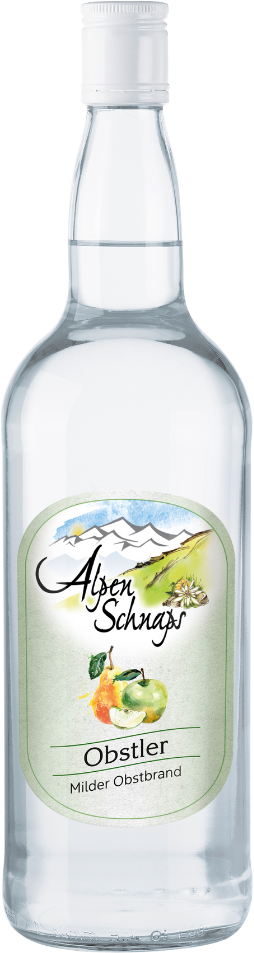 Alpenschnaps Steinbeisser Obstler 38% 1,0l