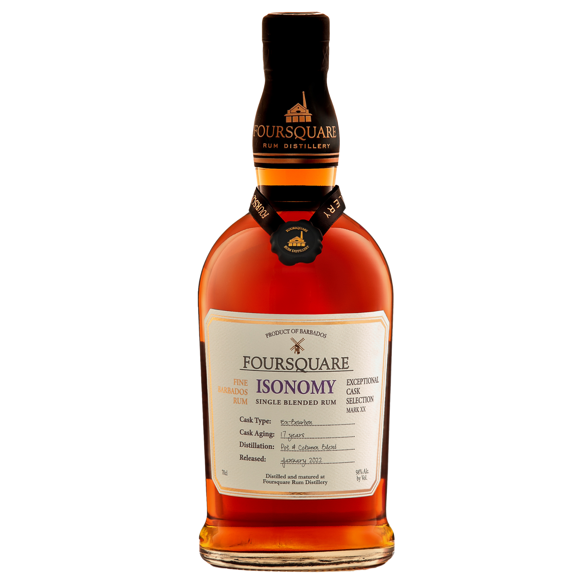 Foursquare Isonomy 17 Jahre Barbados Rum 58% 0,7l