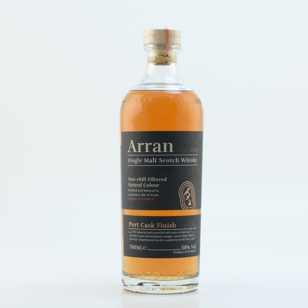 Arran Malt Port Cask Finish Island Whisky 50% 0,7l