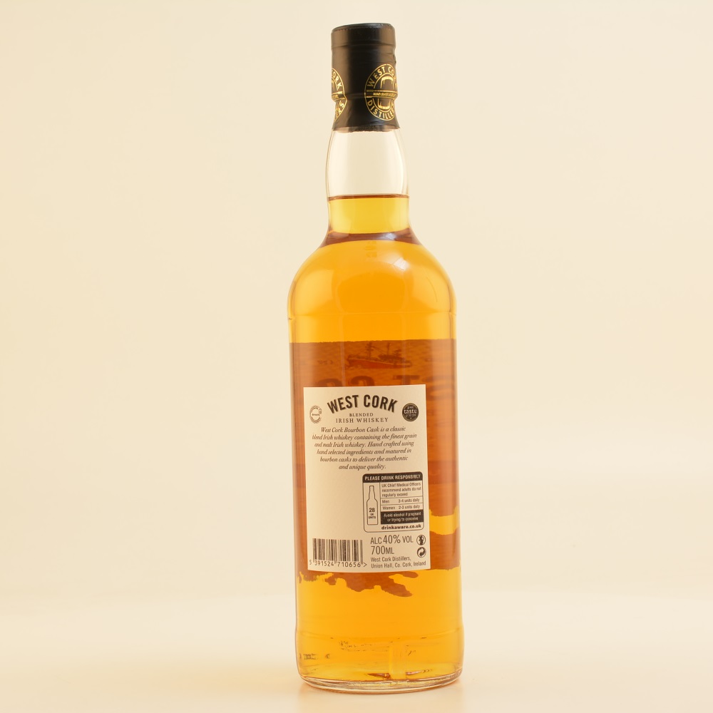 West Cork Original Bourbon Cask Blended Whiskey 40% 0,7l