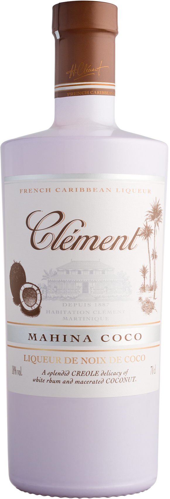 Clement Caribbean Coconut Licor 18% 0,7l
