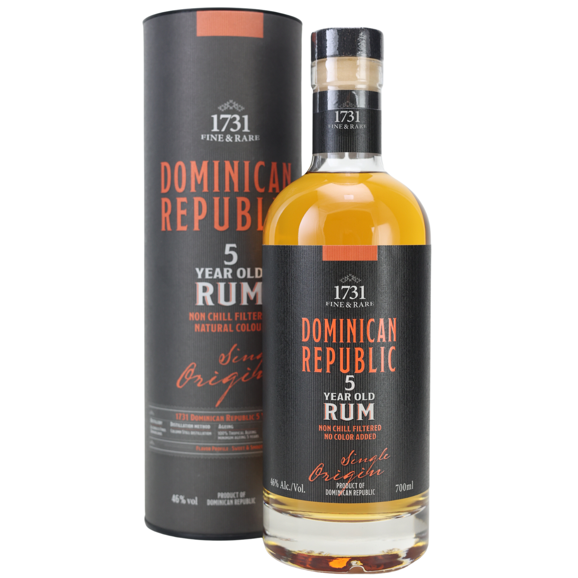 1731 Fine & Rare Dominican Republic 5 Jahre Rum 46% 0,7L