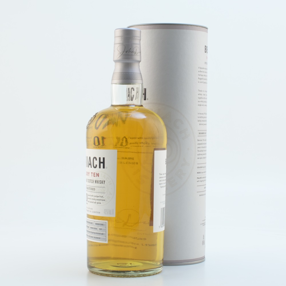 BenRiach "The Smoky Ten" Speyside Single Malt Scotch Whisky 46% 0,7l