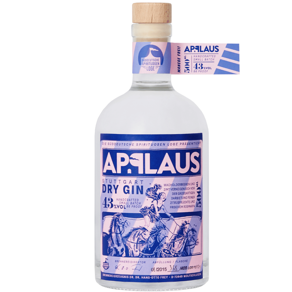 Applaus Stuttgart Dry Gin 43% 0,5l