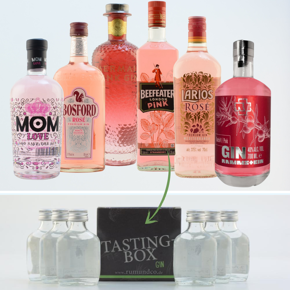 Gin Tasting Set: Pink Gin 6x0,02l