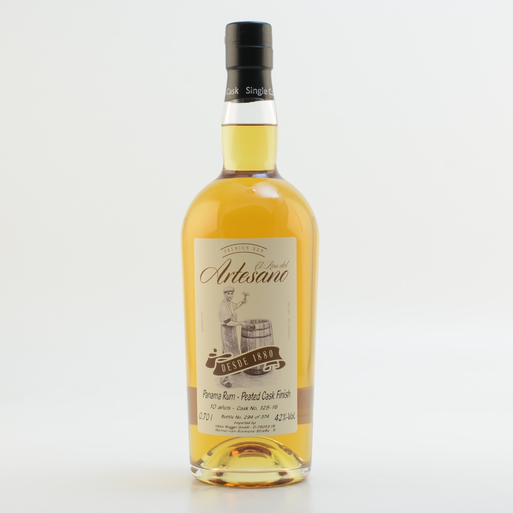 El Ron del Artesano 10 Jahre Peated Whisky Cask Finish 42% 0,7l