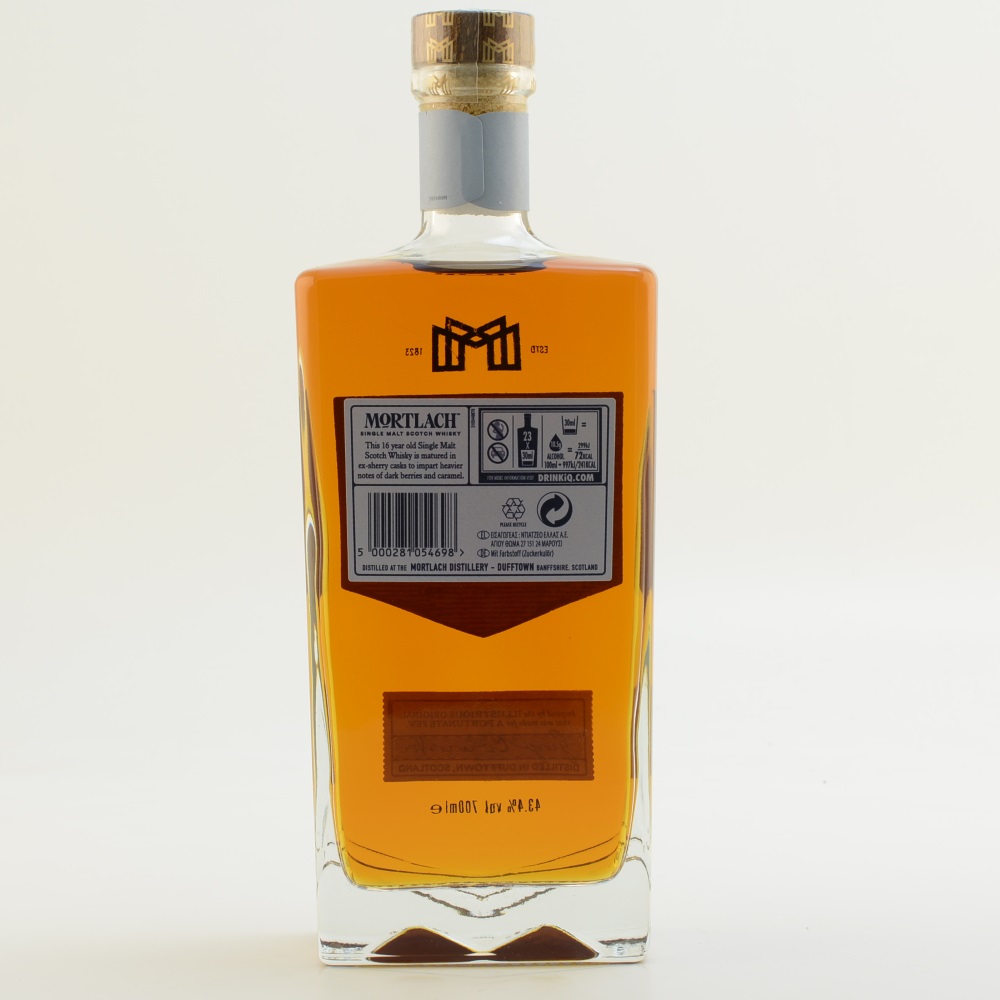 Mortlach 16 Jahre Speyside Whisky 43,4% 0,7l