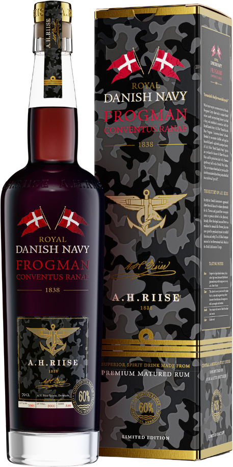 A.H. Riise Danish Navy "Frogman Conventus Ranae" (Rum-Basis) 60% 0,7l
