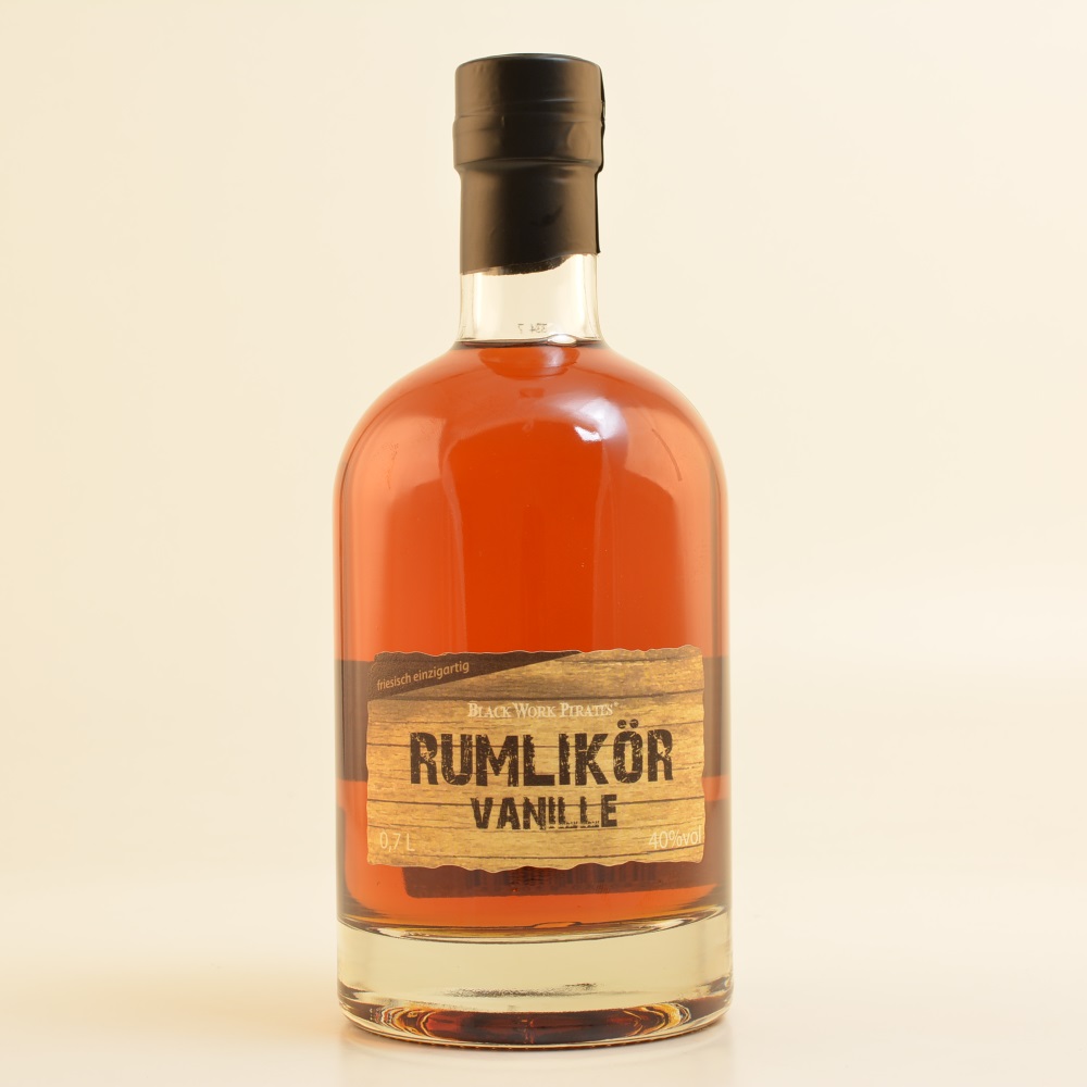Black Work Pirates Rum-Likör Vanille 40% 0,7l