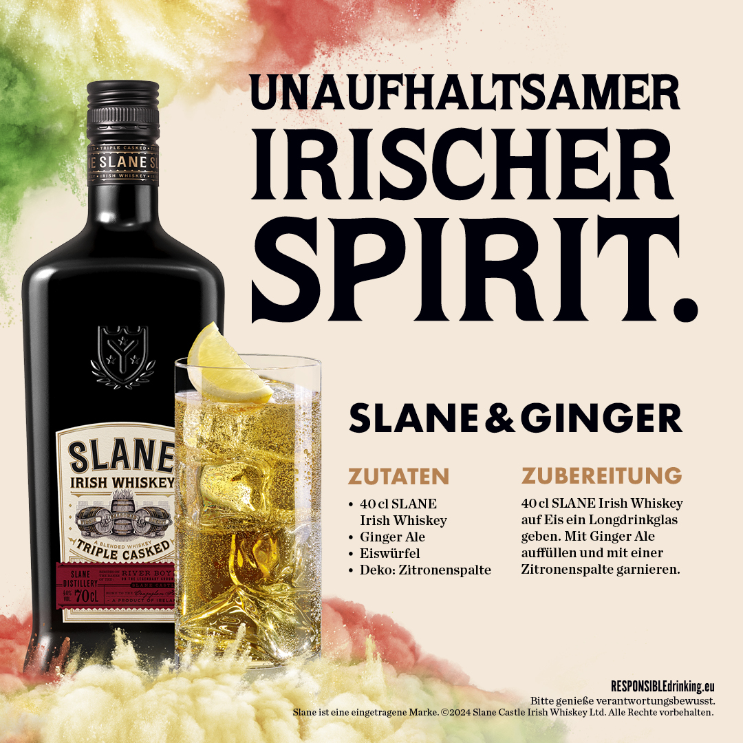 Slane Irish Whiskey 40% 0,7l + Glas