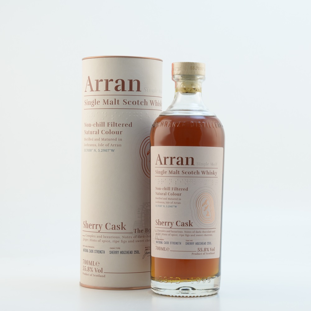 Arran Malt Sherry Cask Finish Whisky 55,8% 0,7l