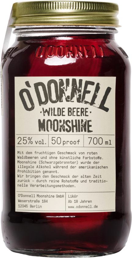 O'Donnell Original Moonshine "Wilde Beere" 25% 0,7l