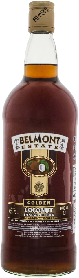 Belmont Estate Gold Coconut Spirit (Rum Basis) 40% 1,0l