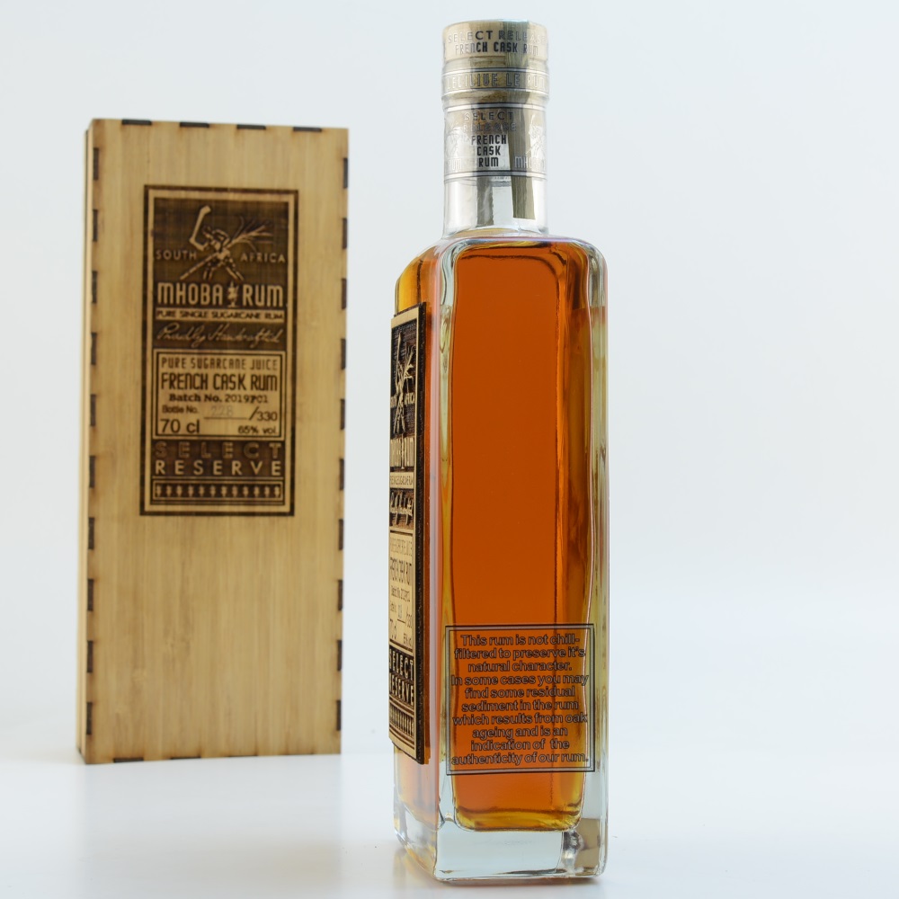Mhoba Rum Select Reserve French Cask 65% 0,7l
