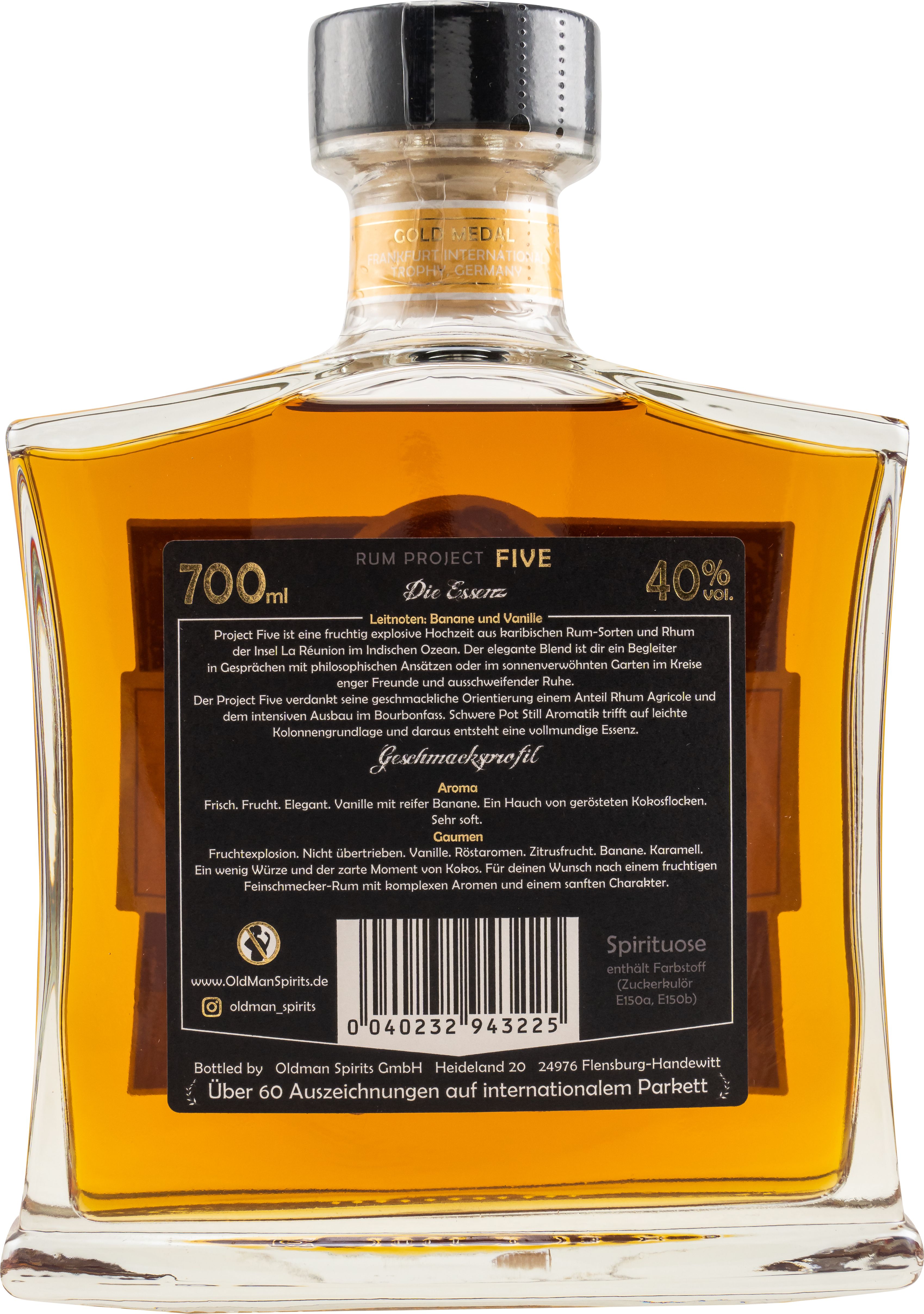 "Rum Project Five" (Leisure Harbour) by Spirits of Old Man 40% 0,7l