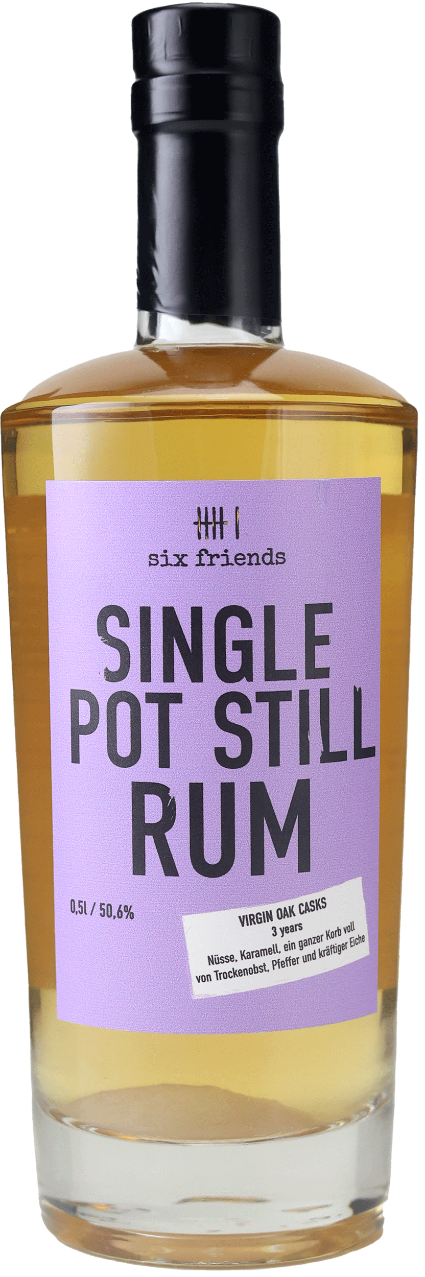 Six Friends Single Pot Still Rum 50,6% 0,5l