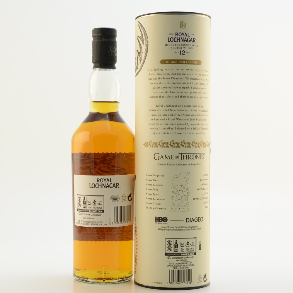GoT House Baratheon Whisky Royal Lochnagar 12 Jahre 40% 0,7l