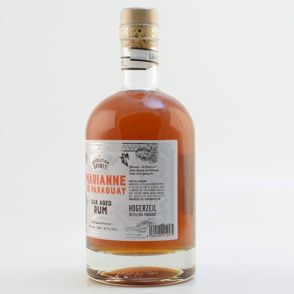 Marianne de Paraguay Oak Aged Rum 40 % 0,7l
