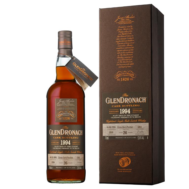 Glendronach 26 Jahre Oloroso Puncheon Whisky 52,8% 0,7l