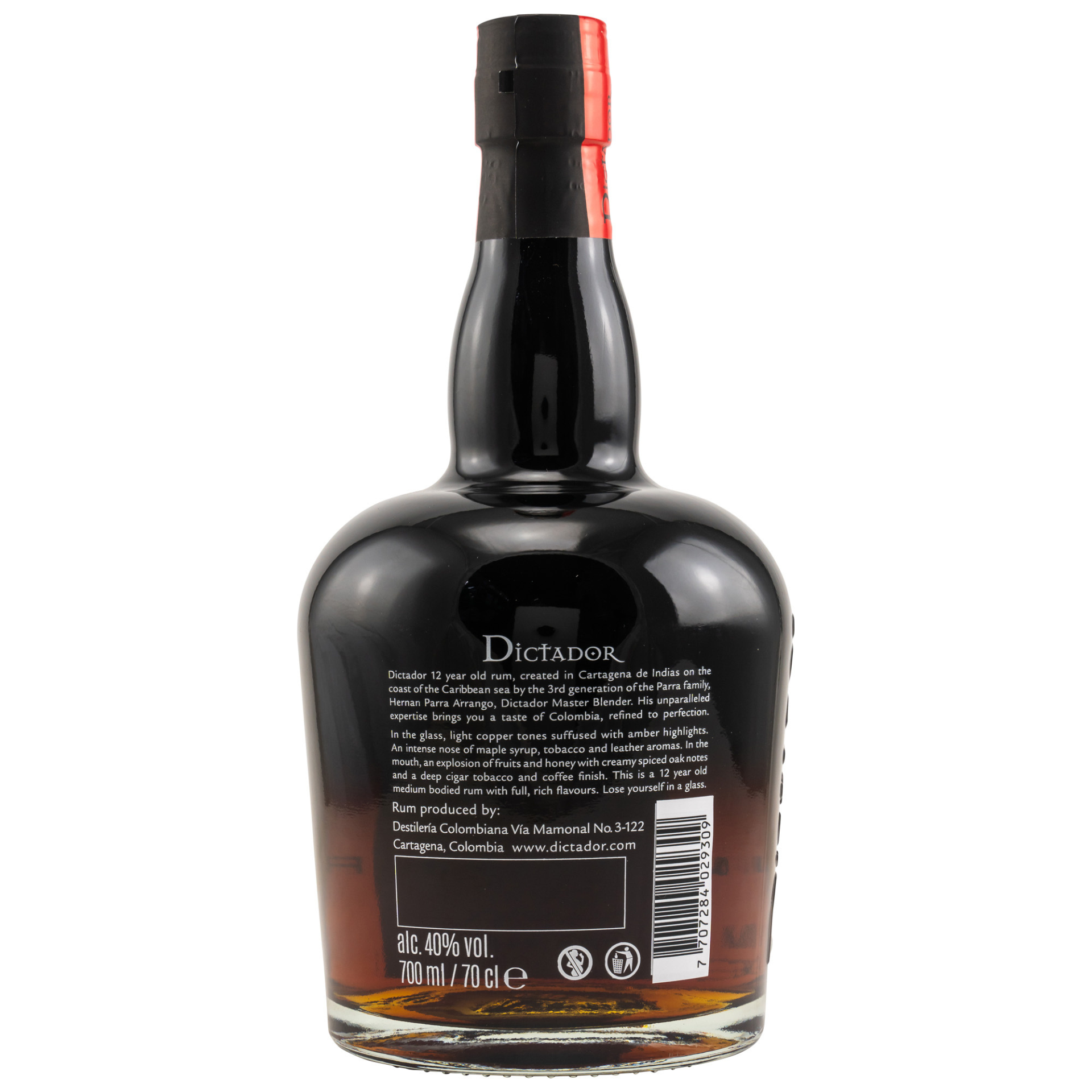 Dictador Rum 12 Jahre 40% 0,7l