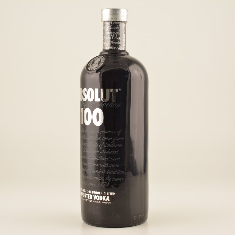 Absolut Vodka 100 Black 50% 1,0l