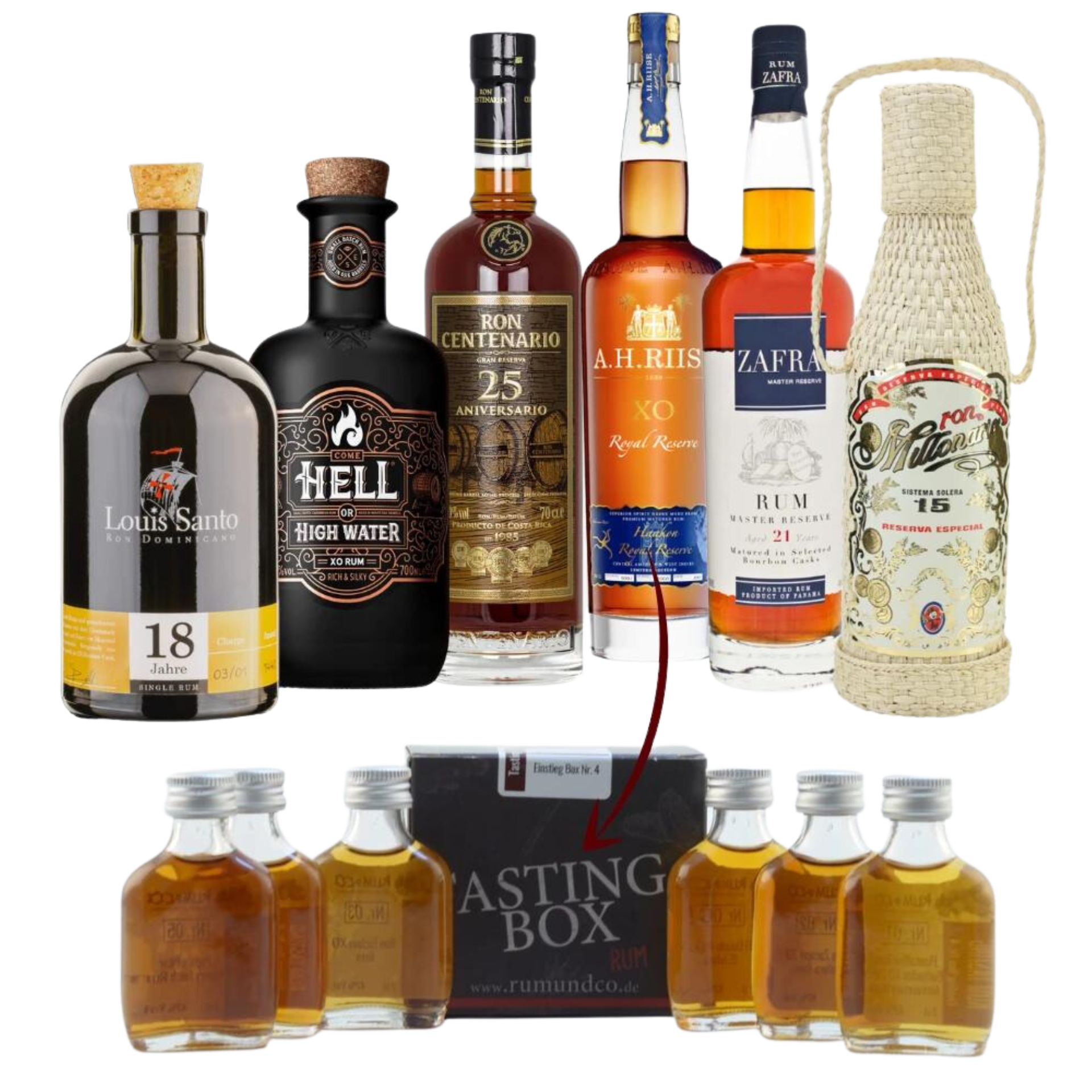 Rum Tasting Set: Einstieg Box Nr. 6 6x0,02l