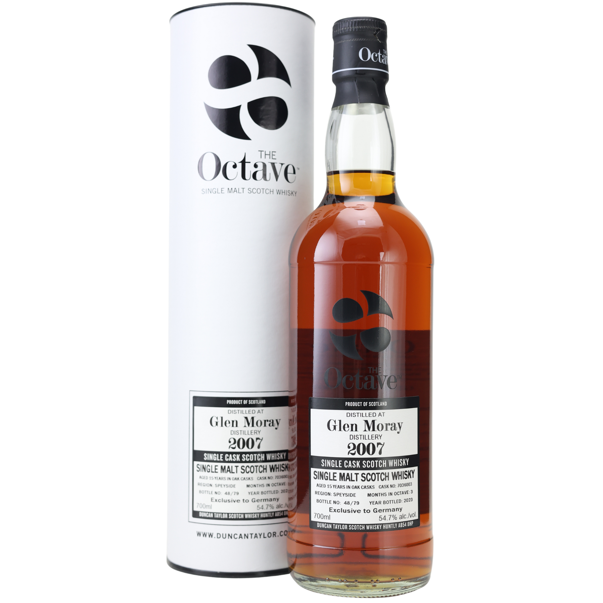 Duncan Taylor Octave Glen Moray 2007/2023 Single Malt Whisky 54,7% 0,7l