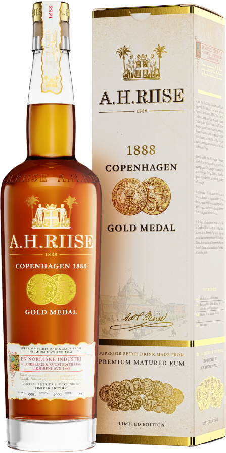A.H. Riise 1888 Copenhagen Gold Medal (Rum-Basis) 40% 0,7l