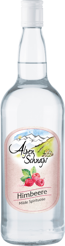 Alpenschnaps Steinbeisser Himbeere 35% 1,0l
