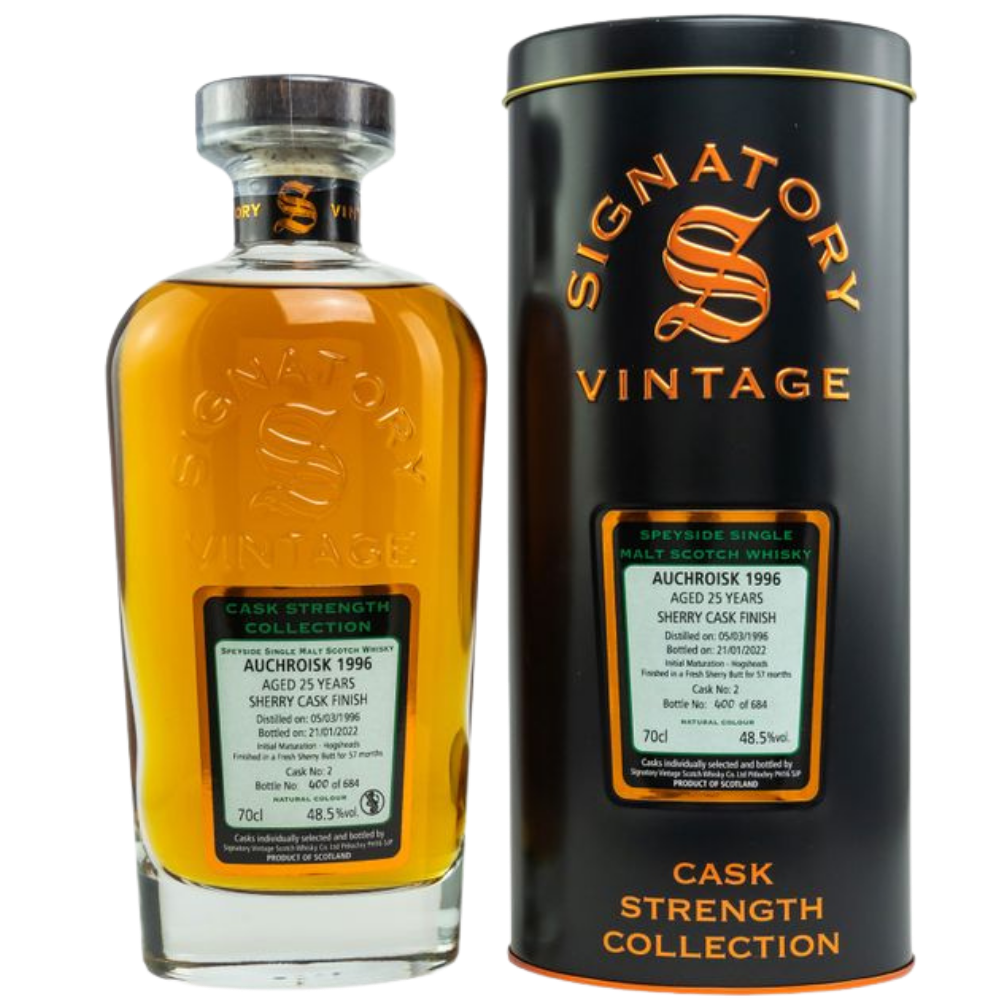 Signatory Vintage Auchroisk 1996/2022 Cask Strength Whisky 48,5% 0,7l