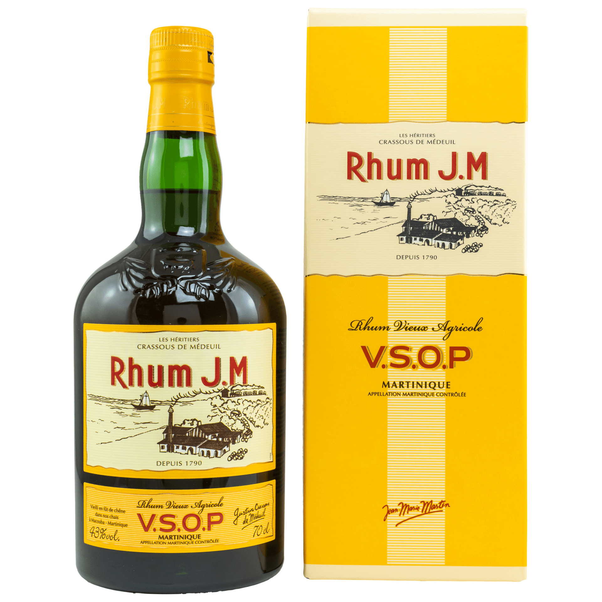 Rhum J.M Vieux Agricole VSOP 43% 0,7l