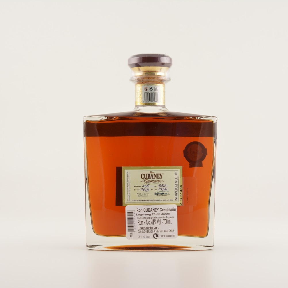 Ron Cubaney Centenario (30 Jahre Solera) Rum 41% 0,7l