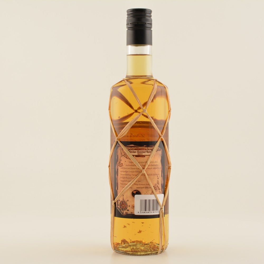 Taste DeLuxe Golden Coconut Rum Liqueur Gold Leaf Limited Edt. 40% 0,7l