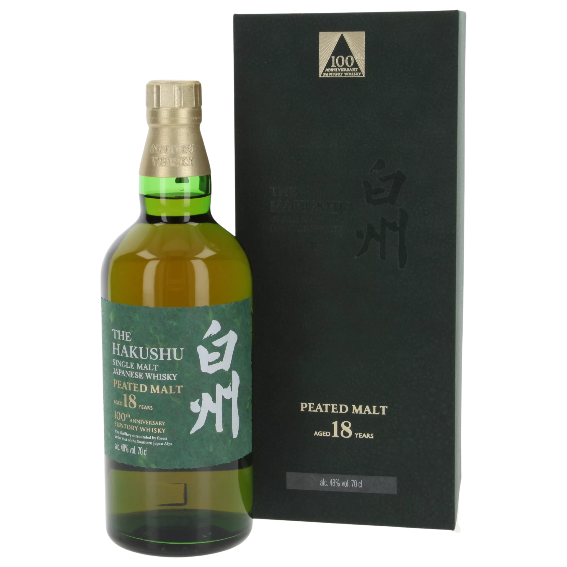 Suntory Hakushu 18 Jahre 100 Years Anniversary Single Malt Japanese Whisky 48% 0,7l