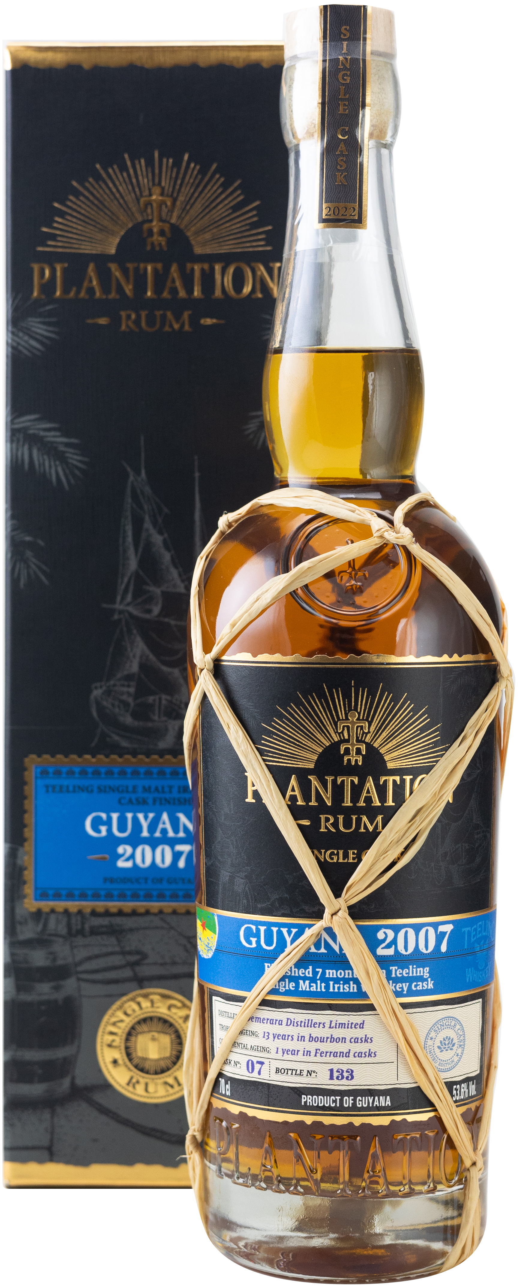 Plantation Rum Single Cask Guyana 2007 Teeling Single Malt Whisky Finish 53,6% 0,7l